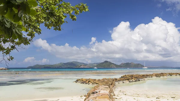 Beau paysage marin, Seychelles — Photo