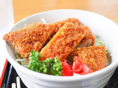 Kızarmış sığır domuz etinin beyaz surat, Japon Gıda Restoran