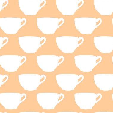 Kahverengi benekli puantiyeli kusursuz desen. El yapımı basit mutfak malzemeleri. Yiyecek ve içecek taşıyıcı illüstrasyonu. Arka plan, ambalaj, ev dekorasyonu, mutfak tekstili, menü, kafe.