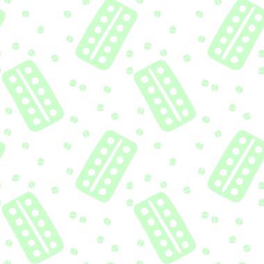 İlaçlarla, ilaçlarla, ilaçlarla, haplarla ve tabletlerle kusursuz bir düzen. Tıbbi eczane geçmişi ve dokuları. Karalama biçiminde Vektör EPS10 illüstrasyonu.