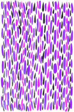 Soyut arkaplan. Fırça darbeleri suluboya, boya lekeleri. Çocuklar el çizimi yapar..