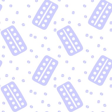 İlaçlarla, ilaçlarla, ilaçlarla, haplarla ve tabletlerle kusursuz bir düzen. Tıbbi eczane geçmişi ve dokuları. Karalama biçiminde Vektör EPS10 illüstrasyonu.