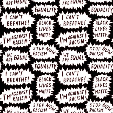 Irksal eşitsizliği ve devrimci tasarımı protesto eden, anti-tiryakilik teması üzerine el yazısıyla yazılmış kusursuz vektör deseni..