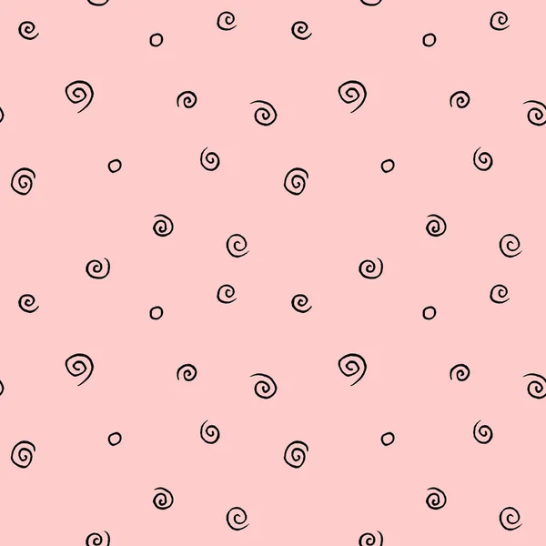 Płynny Wzór Tekstury Prostych Elementów Spiruje Spirale Różowym Tle Kartki — Zdjęcie stockowe