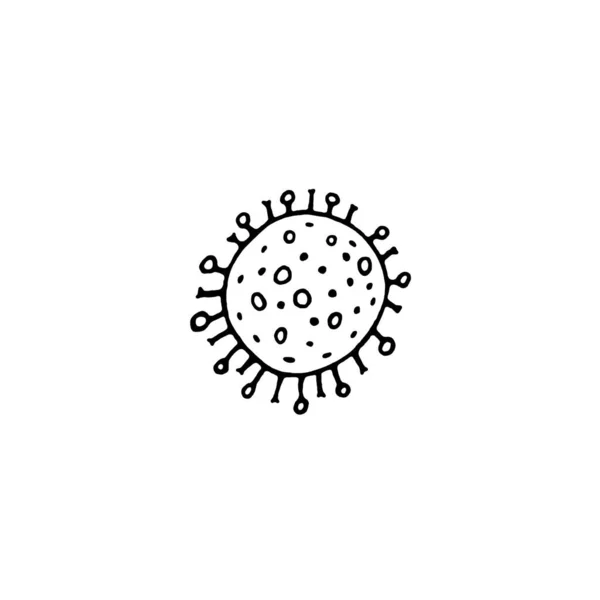 Icona Del Virus Infezione Batteri Virali Delle Molecole Coronavirus Test — Foto Stock