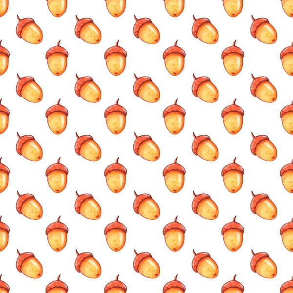 Kusursuz suluboya palamut deseni. Mevsimsel tasarım, ambalaj, ev dokuması, kumaş, kumaş, şükran günü teması, orman ve mutlu sonbahar için doğal altyapı ve dokular.