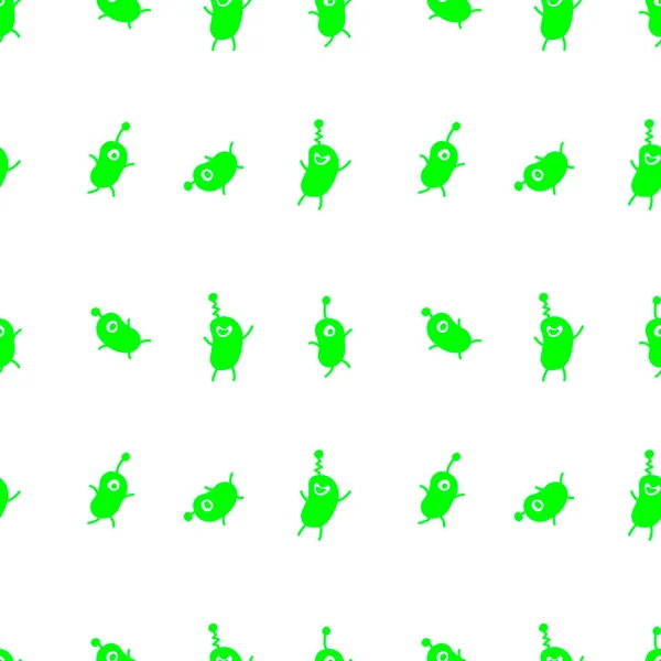 Cor Vetorial Sem Costura Repetindo Padrão Infantil Com Pequenos Monstros —  Vetores de Stock
