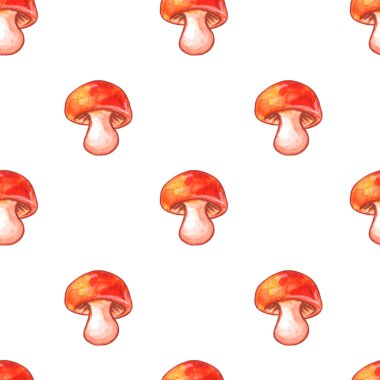 Mantarlar pürüzsüz. Sebze arkaplan, kahverengi suluboya klipsli doku. Menü için mükemmel, mevsimlik tasarım, ambalaj, tekstil, çocuk partileri.