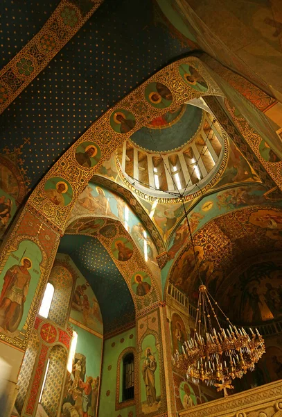 Impressionante Interior Catedral Tbilisi Sioni Catedral Sioni Dormição Igreja Ortodoxa — Fotografia de Stock