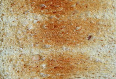 Arka plan için çoklu tahıllı kızarmış ekmeğin kapalı dokusu