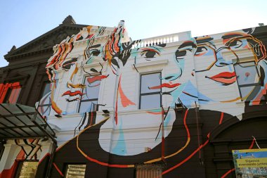 Facade of the Recoleta Cultural Centre or Centro Cultural Recoleta in March 2018, Buenos Aires, Argentina clipart