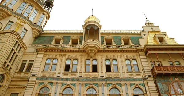 Impresionante Fachada Del Banco Nacional Georgia Plaza Europa Ciudad Batumi — Foto de Stock