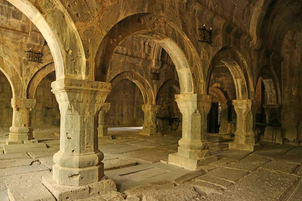 中世サナヒーン修道院複合体 10世紀に設立 ロリ県 アルメニア北部地域 — ストック写真