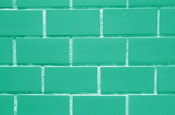 Muro Ladrillos Hermoso Color Verde Menta Cerrado Para Fondo Textura —  Fotos de Stock