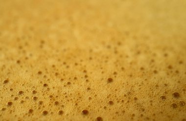 Makro aromatik İtalyan Espresso, seçici odaklı kahve köpüğü.