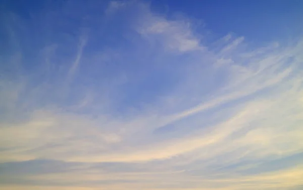 Cielo Azul Nubes Cirros Para Fondo Bandera — Foto de Stock