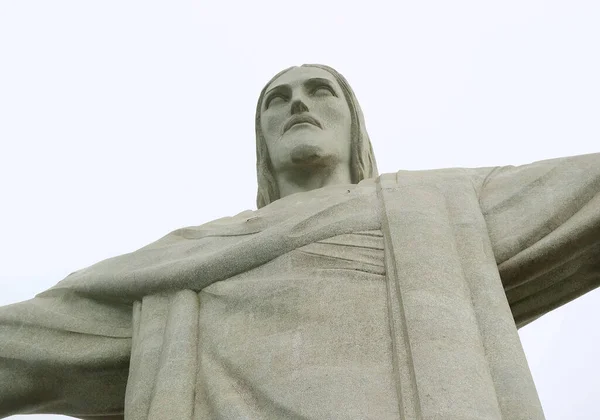 Estatua Cristo Redentor Una Las Nuevas Maravillas Del Mundo Ubicado —  Fotos de Stock