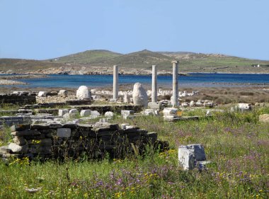 Delos Arkeolojik Alanı, Yunanistan 'ın Mykonos kentindeki Delos Adası' ndaki Etkileyici UNESCO Dünya Mirasları Alanı