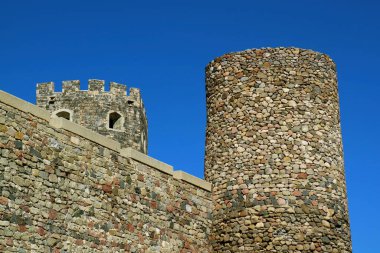 Gürcistan 'ın Akhaltsikhe kentindeki Rabati Kalesi' nin kuleleri