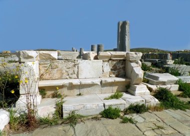 Delos Arkeolojik Alanı, Yunanistan 'ın Mykonos kentindeki Delos Adası' ndaki UNESCO Dünya Mirası Bölgesi