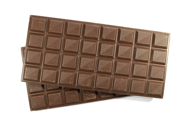 배경에 고립되어 초콜릿 바지선의 꼭대기 — 스톡 사진