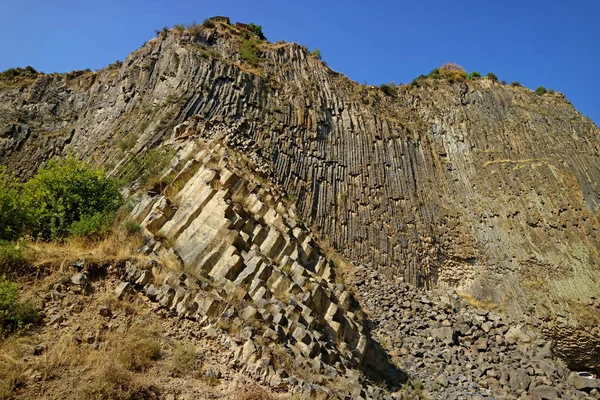 Symfoni Stenarna Eller Basalt Orgel Massiva Basalt Kolumnen Formationer Längs — Stockfoto