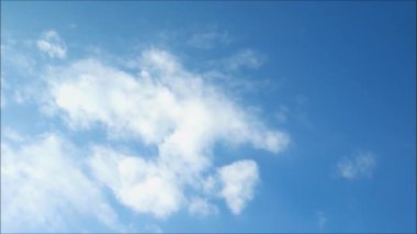 Time Lapse Footage of Pure White Clouds Floating on Vibrant Blue Sky