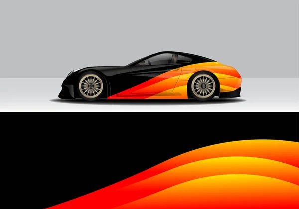 Envoltura Coche Formas Modernas Abstractas — Vector de stock