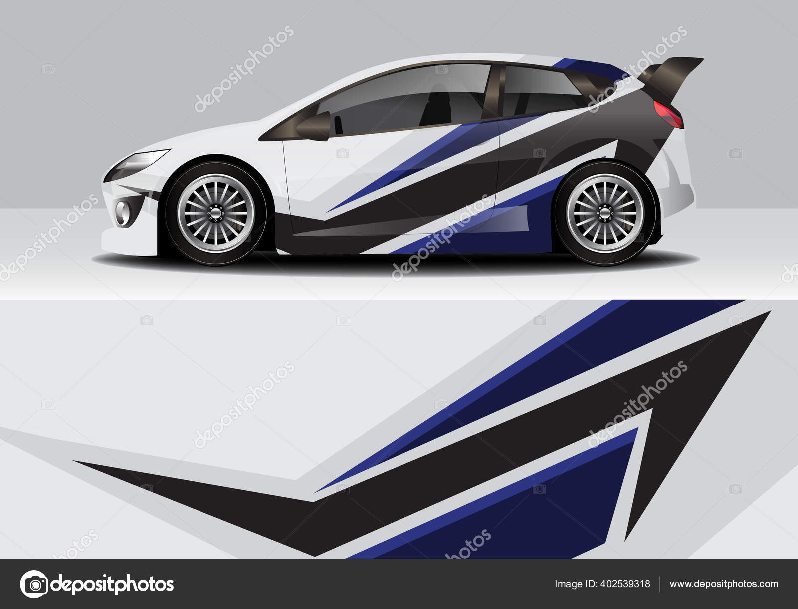 Modern Sporty Abstract Car Wrap Auto Sticker Stock Vector by ©MoonBandit  402539318