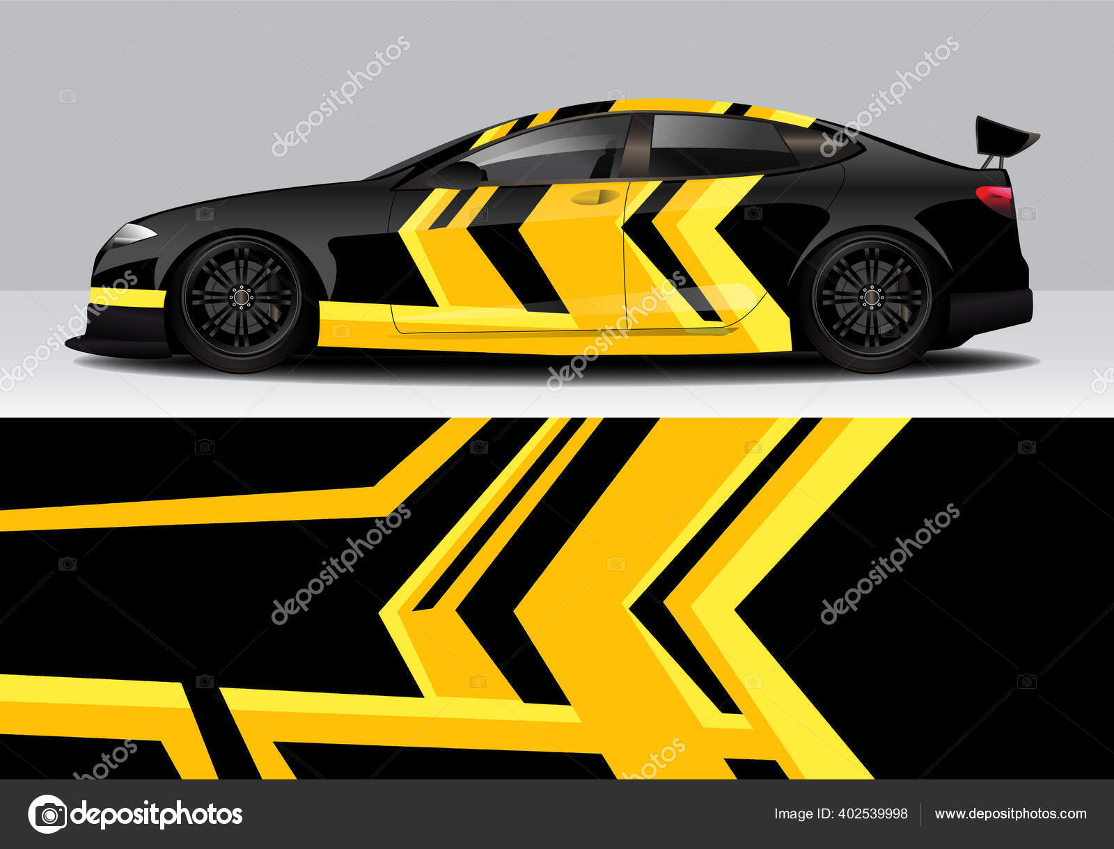 Modern Sporty Abstract Car Wrap Auto Sticker Stock Vector by ©MoonBandit  402539998