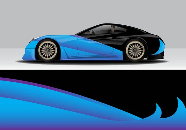 Modern Sporty Abstract Car Wrap Autocolant Auto — Vector de stoc