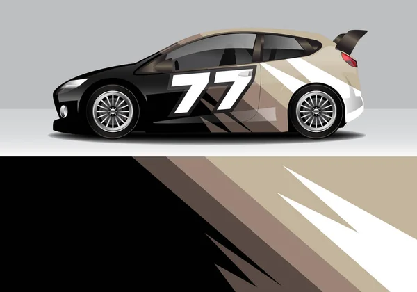 Modern Sporty Abstract Car Wrap Auto Sticker — 스톡 벡터