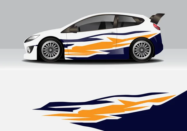 Σύγχρονη Sporty Abstract Car Wrap Αυτοκόλλητο — Διανυσματικό Αρχείο