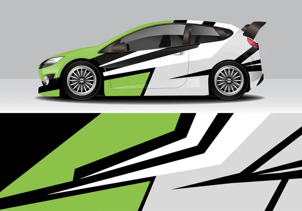 Modern Sporty Abstract Car Wrap Auto Sticker — 스톡 벡터