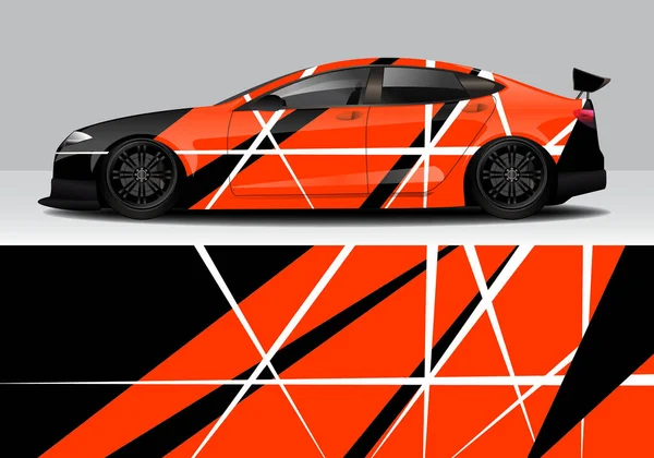 Σύγχρονη Sporty Abstract Car Wrap Αυτοκόλλητο — Διανυσματικό Αρχείο