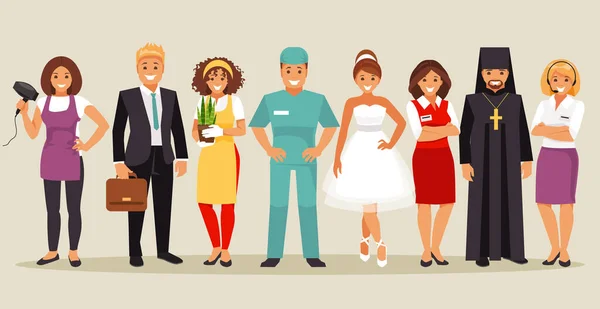 Set of people with different professions. Part 2. Vector illustration