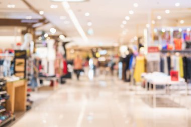 Shoppi'deki iç giyim mağazasının soyut bulanık arka planı