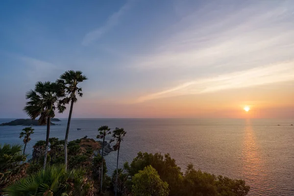 Beautiful Landscape Sunset Phromthep Cape Viewpoint Thailand — Stock Photo, Image