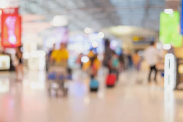 Abstract Blurred Image Passengers Duty Free Shop Airport — Stock Photo, Image