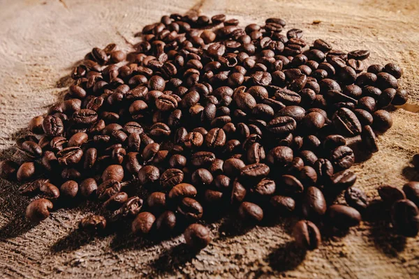 Φρυγμένους Κόκκους Καφέ Στο Φόντο — Φωτογραφία Αρχείου