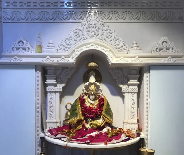 インド グジャラート州アーメダバード 2020年2月23日 アーメダバードのサテライト ジャイン寺院におけるデヴィ パディーミー像 — ストック写真