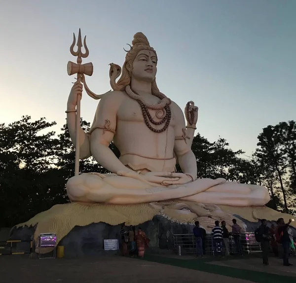 Jabalpur Madhya Pradesh India Februari 2019 Enorme Shiva Standbeeld Bij — Stockfoto