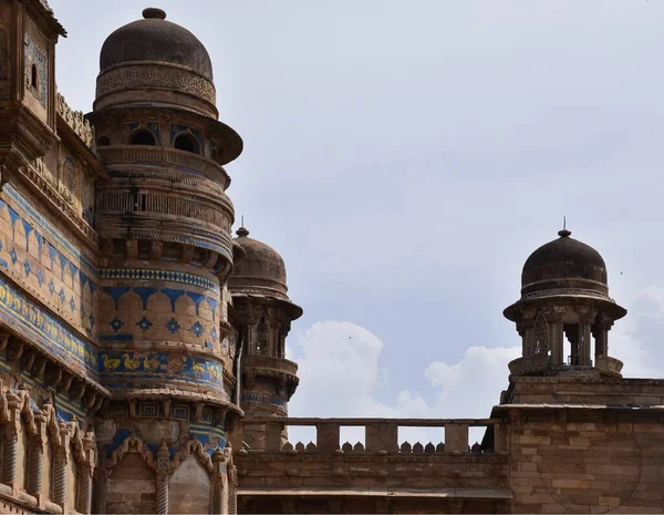 Gwalior Madhya Pradesh Indien Mars 2020 Ovanifrån Man Singh Palace — Stockfoto