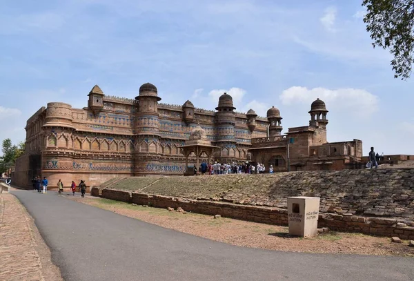 Gwalior Madhya Pradesh Indien Mars 2020 Gwalior Fort Det Kulle — Stockfoto