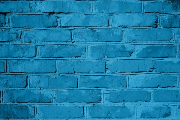 Mosaico Fondo Pared Ladrillo Azul Color Del Año 2020 —  Fotos de Stock