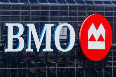 Indianapolis - Mayıs 2018 yaklaşık: Tabela ve Logo Bmo Harris Bankası. BMO Harris Montreal Bankası iştiraki olan ben