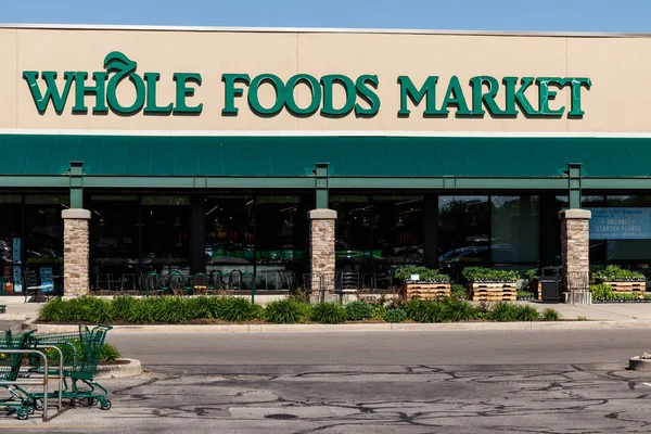 Indianapolis Circa Μαΐου 2018 Ολόκληρη Αγορά Τροφίμων Amazon Ανακοίνωσε Μια — Φωτογραφία Αρχείου