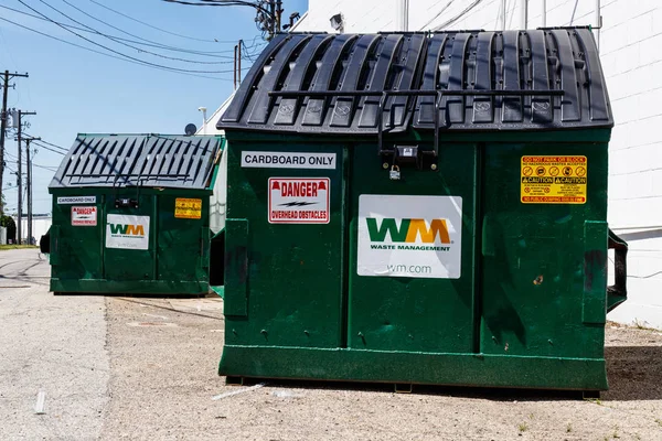 Kokomo Circa Mei 2018 Afvalbeheer Afvalcontainers Afvalbeheer Gemeld Gemengde Eerste — Stockfoto