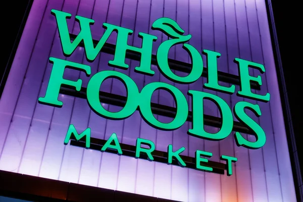 Indianapolis Około Lipca 2018 Whole Foods Market Amazon Jest Rozszerzenie — Zdjęcie stockowe