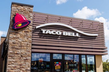 Westfield - Circa July 2018: Taco Bell Retail Fast Food Location. Taco Bell is a Subsidiary of Yum! Brands II clipart